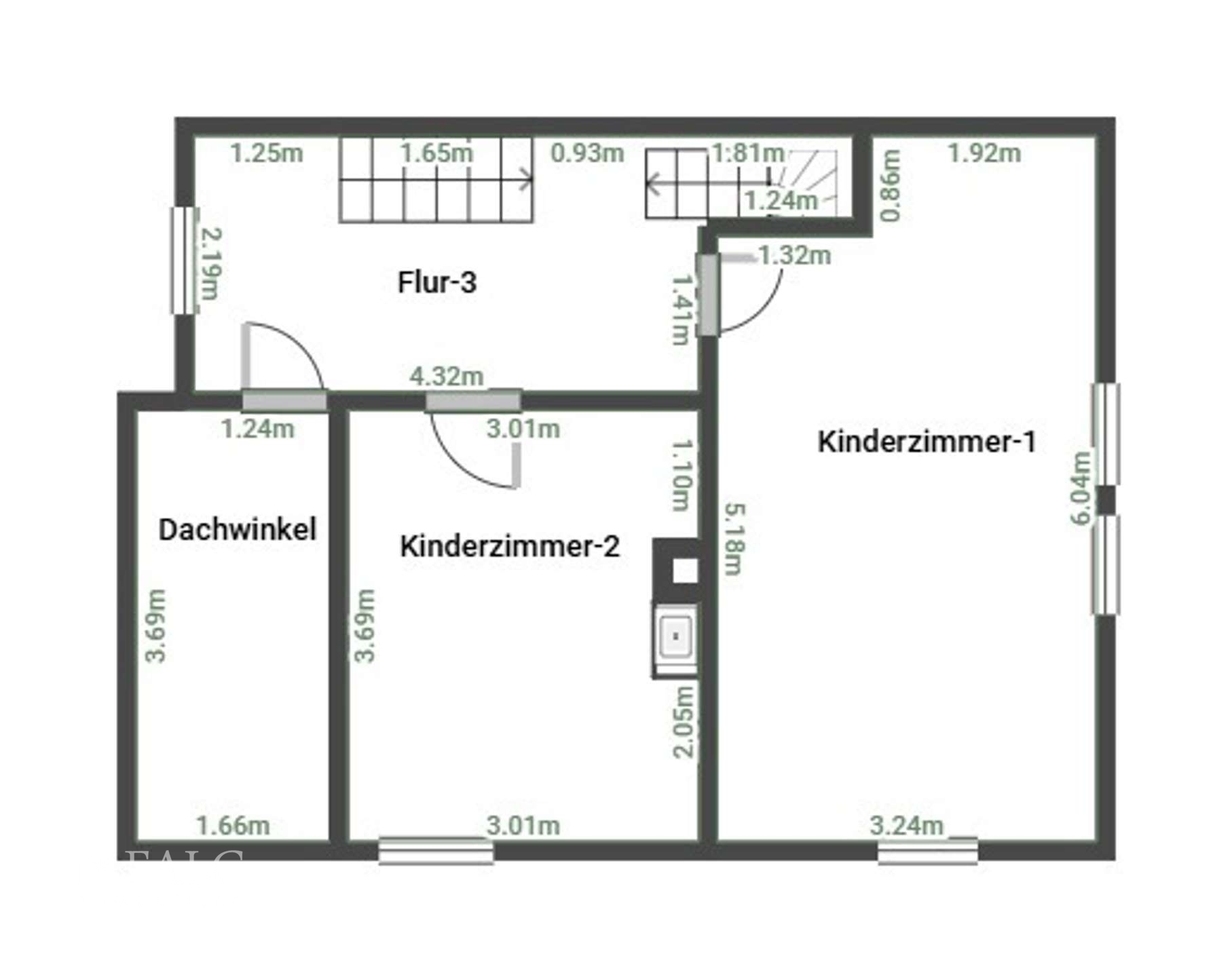 2. Etage. Keine Haftung.